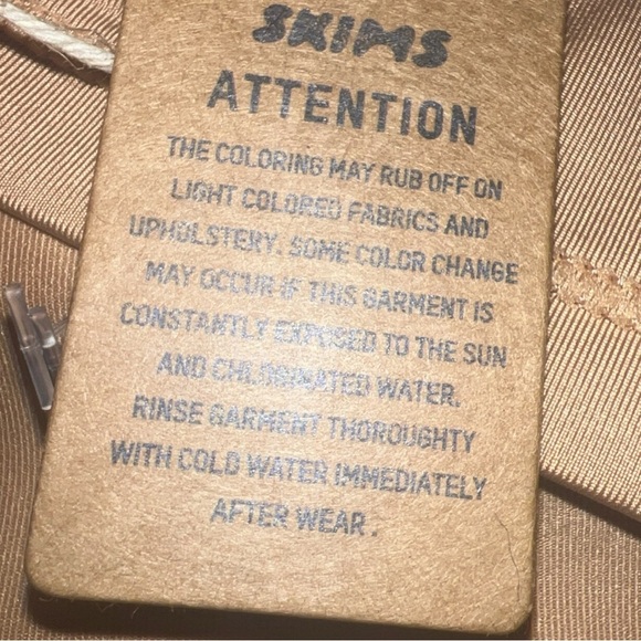 SKIMS Swim Long Sleeve Shirt | Color: Ochre | NEW/NWT!!🌊👙☀️ - Picture 7 of 7